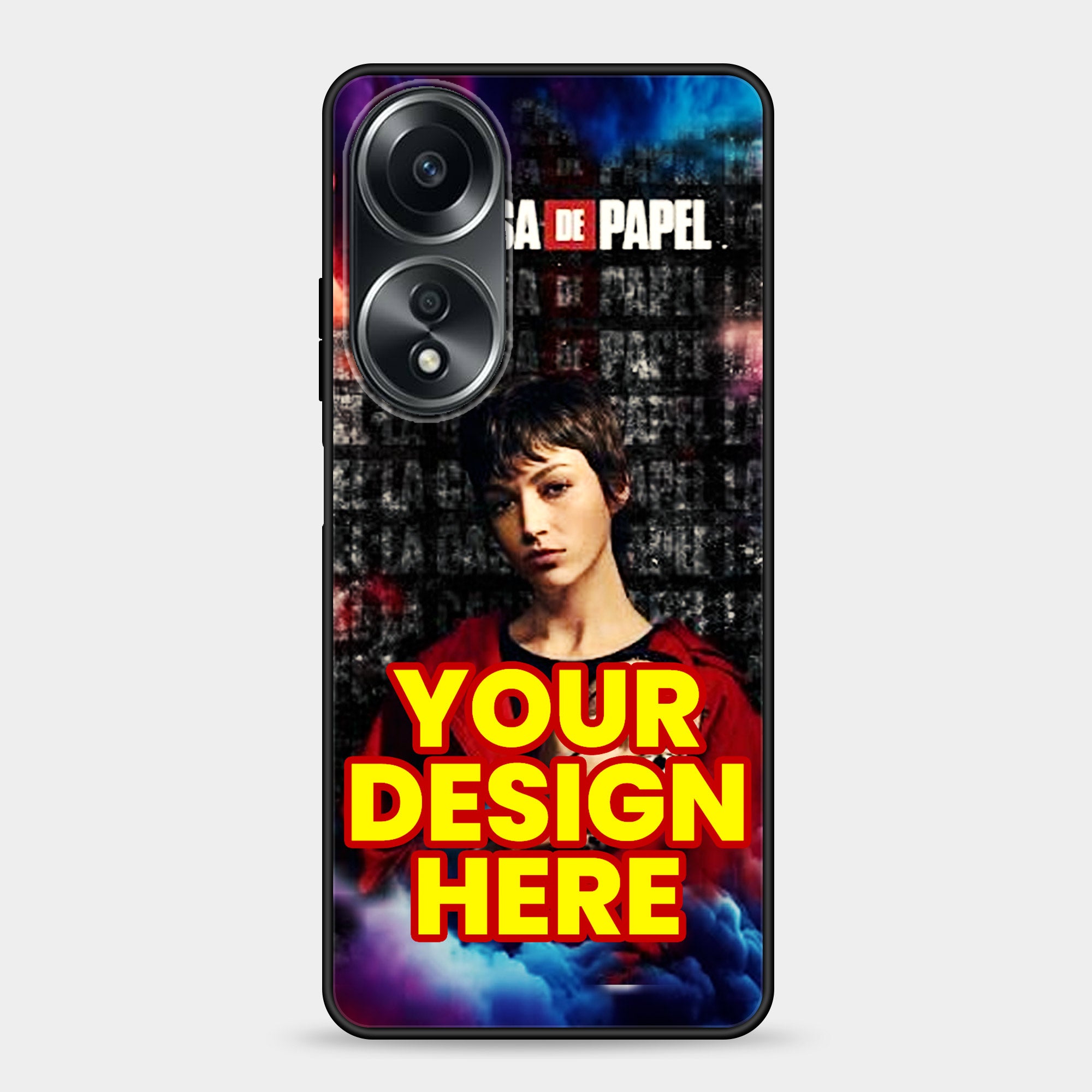 Oppo A58 Design-168 Premium Glossy Phone Case