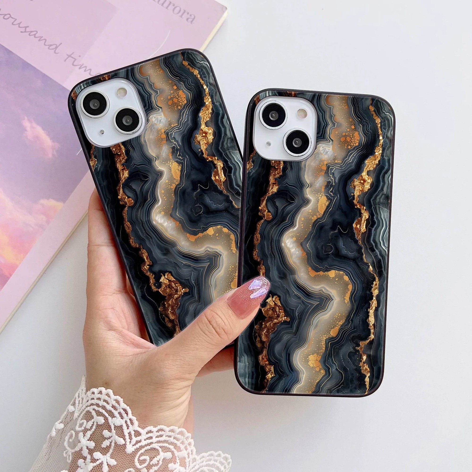 HQ Ultra Shine Premium Metal Phone Case All Models Design-006 Premium Glossy Phone Case