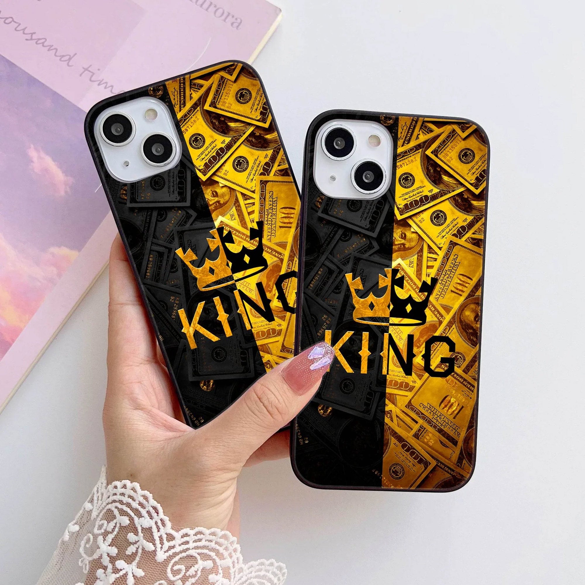 HQ Ultra Shine Premium Metal Phone Case All Models Design-018 Premium Glossy Phone Case