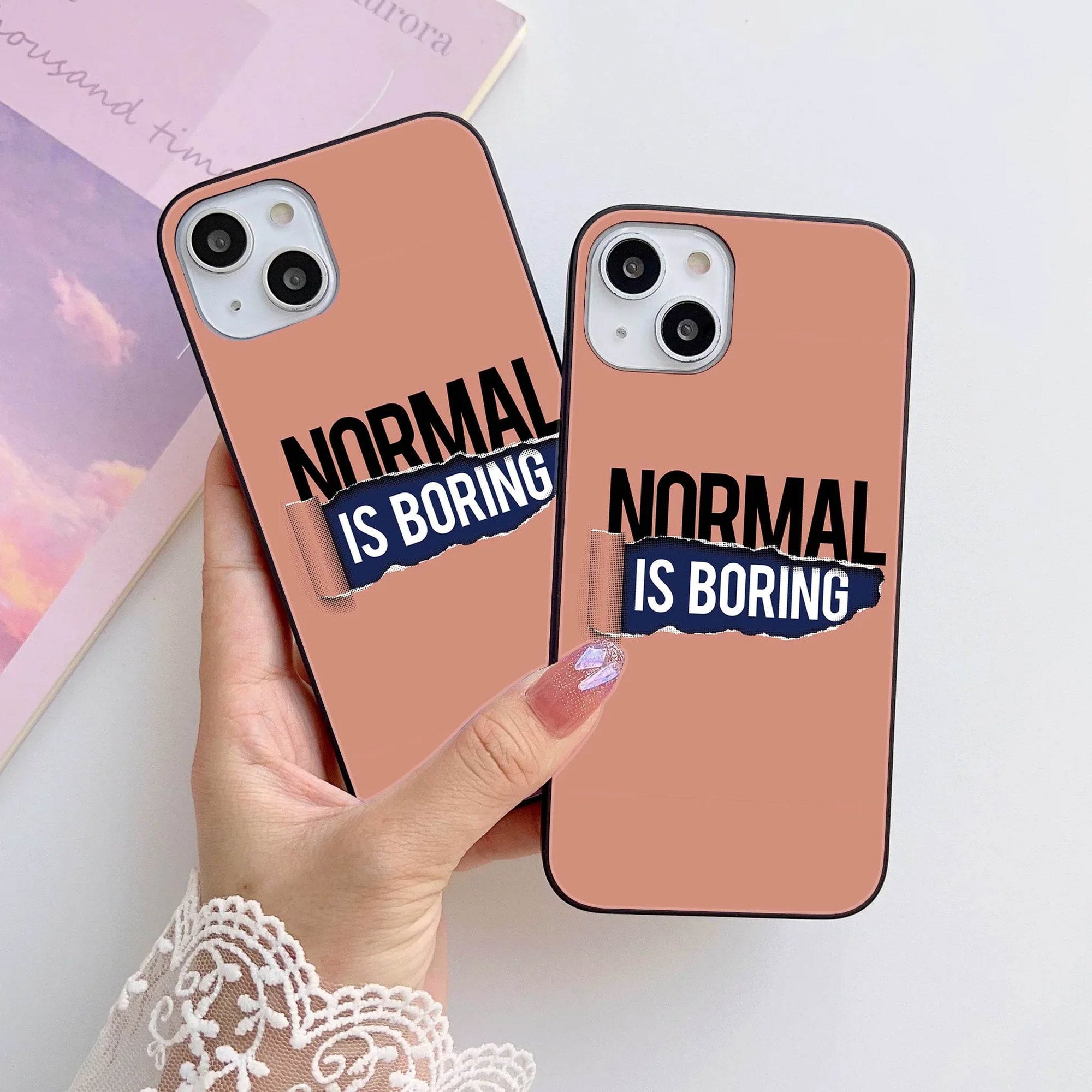 HQ Ultra Shine Premium Metal Phone Case All Models Design-033 Premium Glossy Phone Case