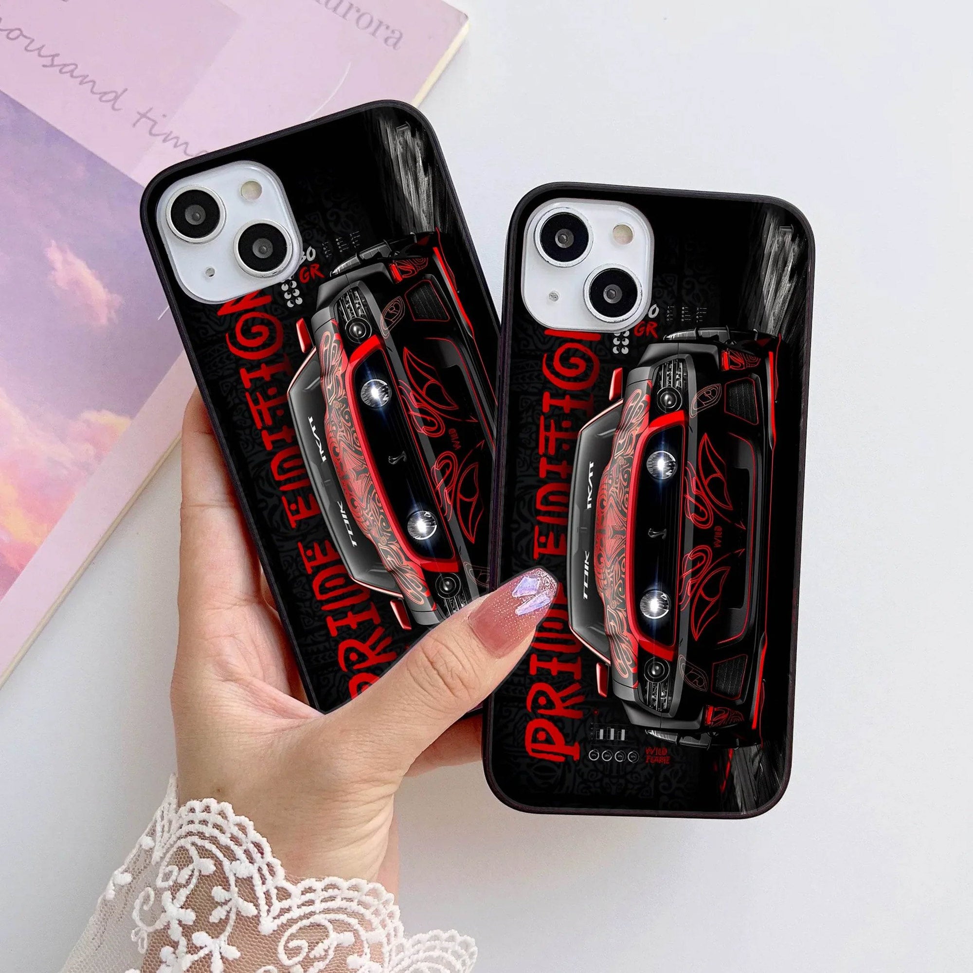 HQ Ultra Shine Premium Metal Phone Case All Models Design-067 Premium Glossy Phone Case