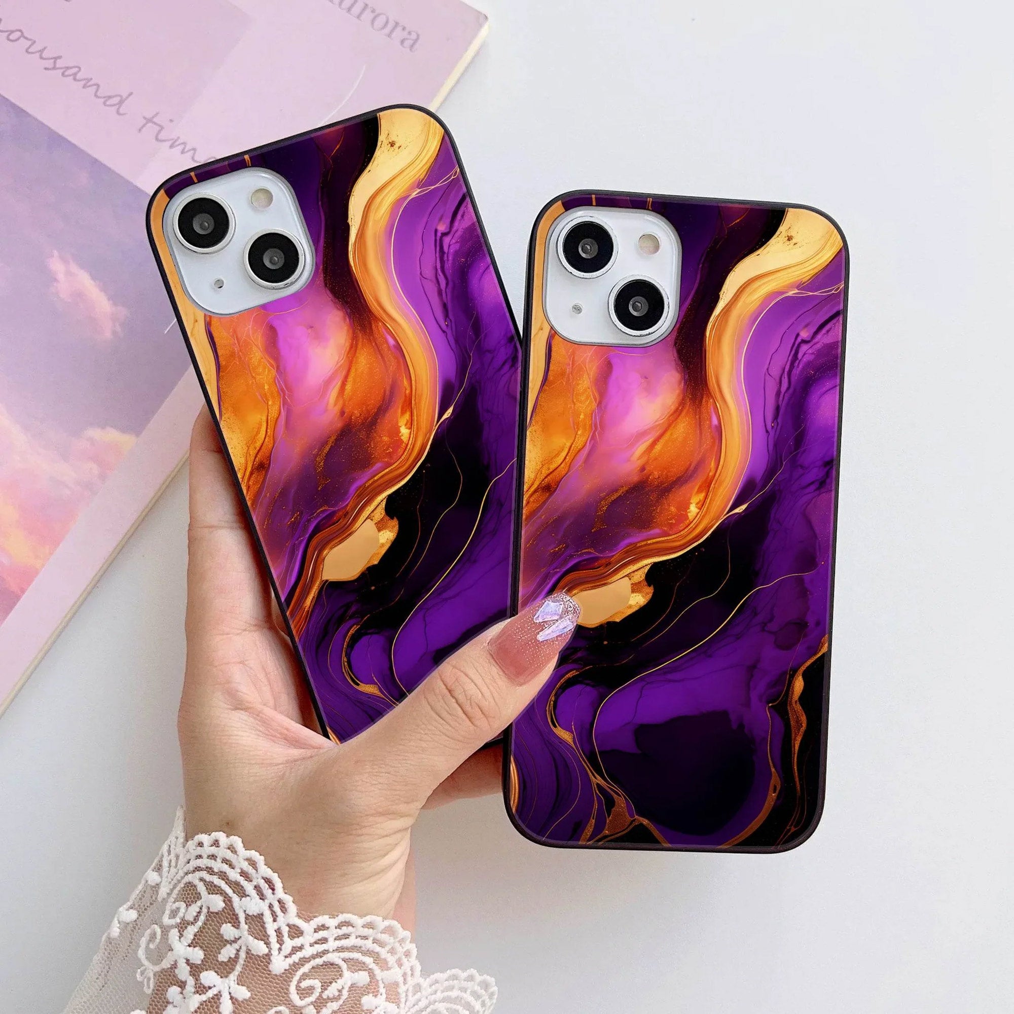 HQ Ultra Shine Premium Metal Phone Case All Models Design-071 Premium Glossy Phone Case