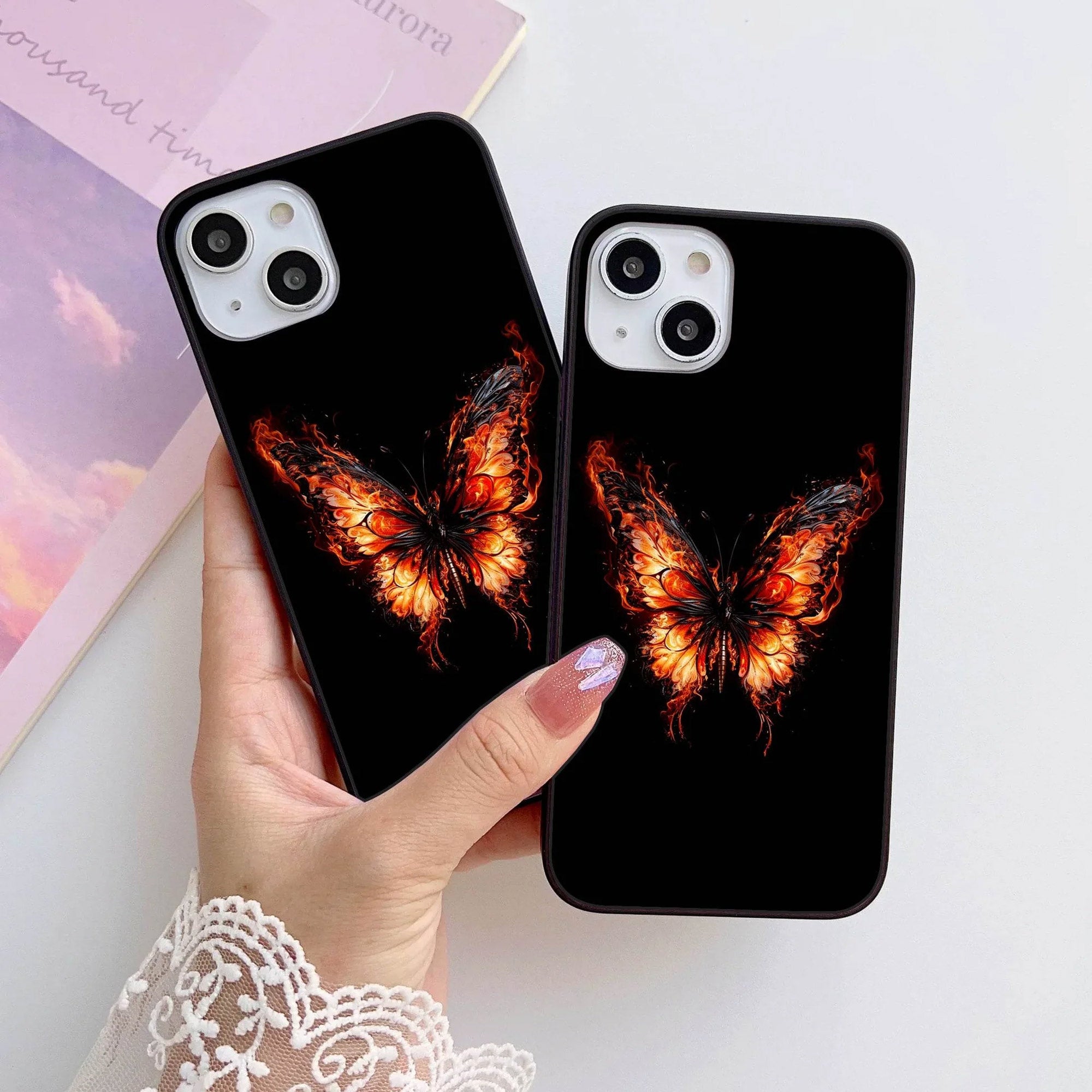 HQ Ultra Shine Premium Metal Phone Case All Models Design-096 Premium Glossy Phone Case