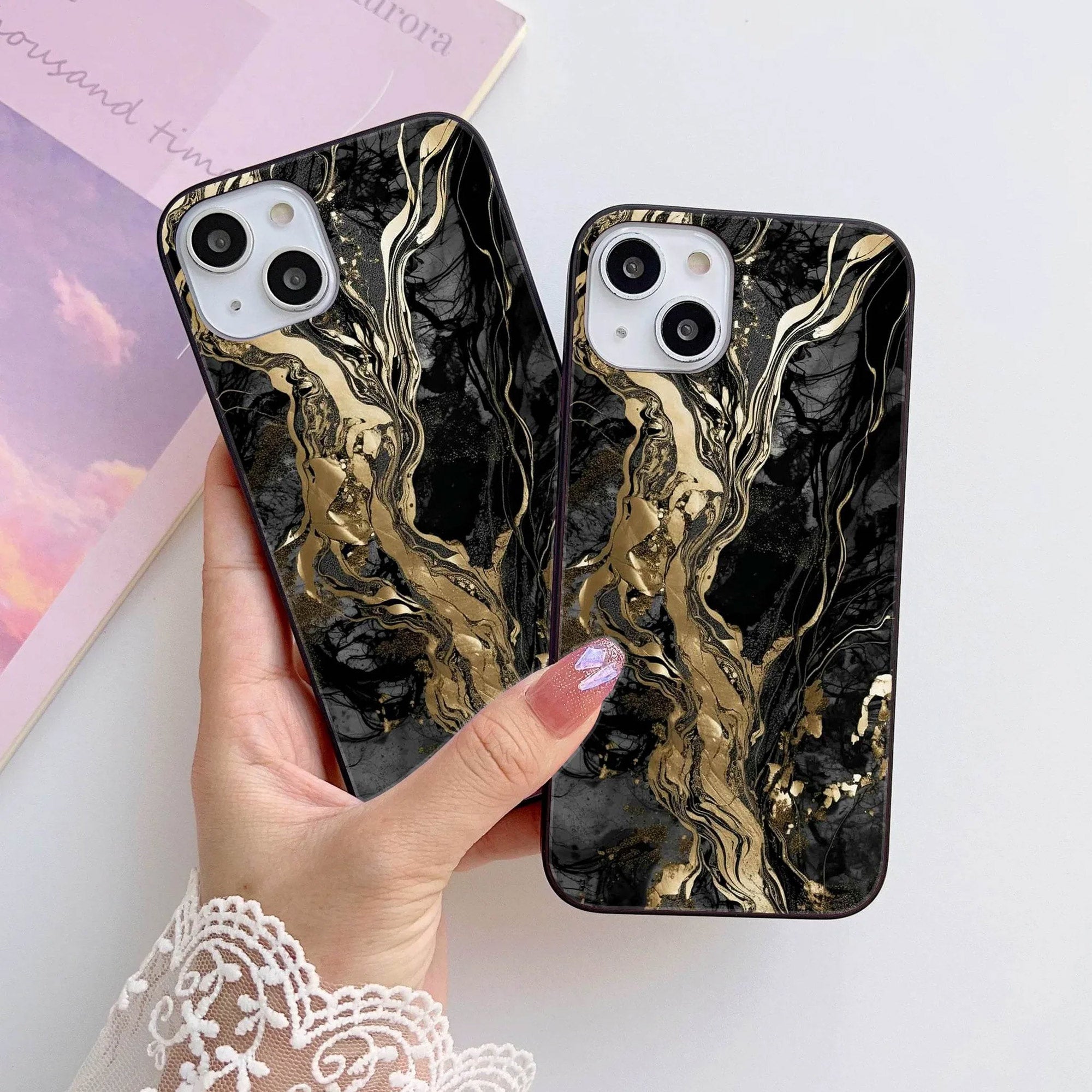 HQ Ultra Shine Premium Metal Phone Case All Models Design-112 Premium Glossy Phone Case