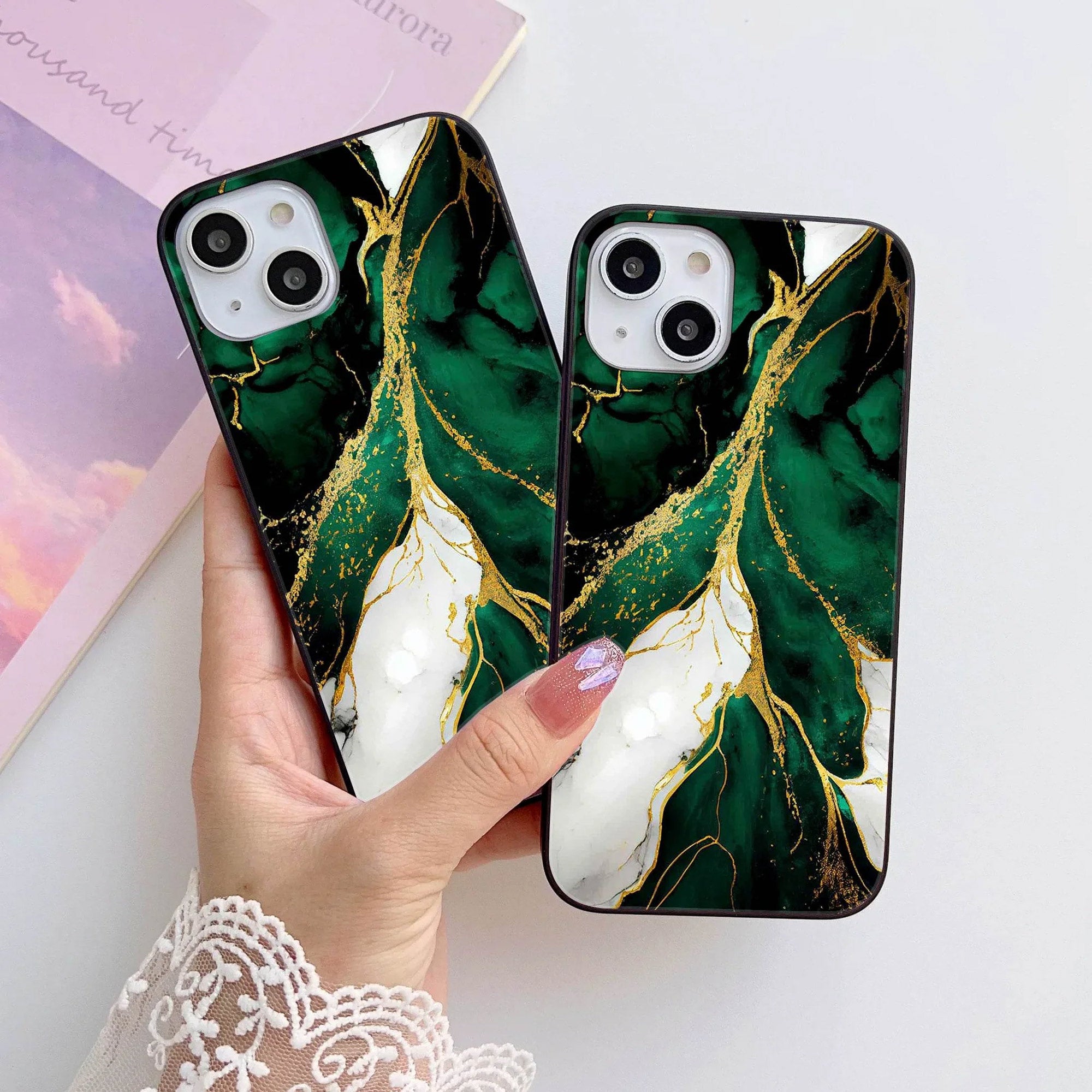 HQ Ultra Shine Premium Metal Phone Case All Models Design-117 Premium Glossy Phone Case