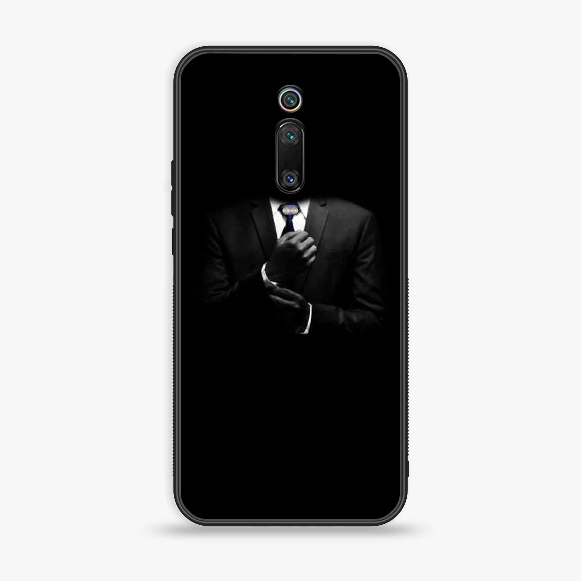 Xiaomi Mi 9T - Black Art Series - Premium Printed Glass soft Bumper shock Proof Case