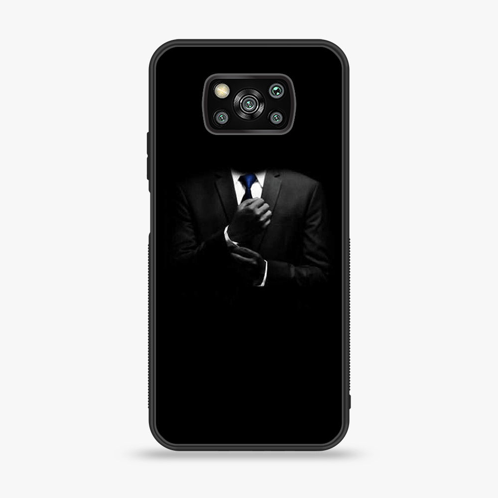 Xiaomi Poco X3 - Black Art Series - Premium Printed Glass soft Bumper shock Proof Case