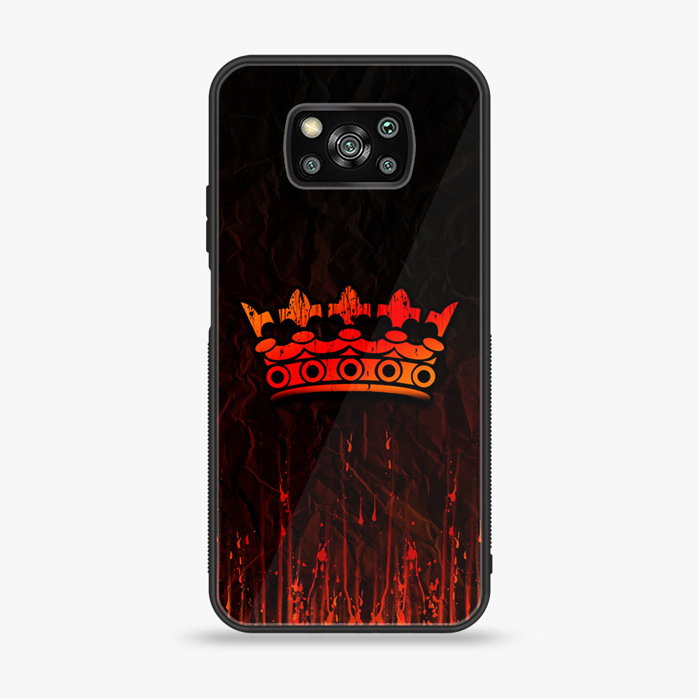 Xiaomi Poco X3 -  King Series V 2.0 Series - Premium Printed Glass soft Bumper shock Proof Case