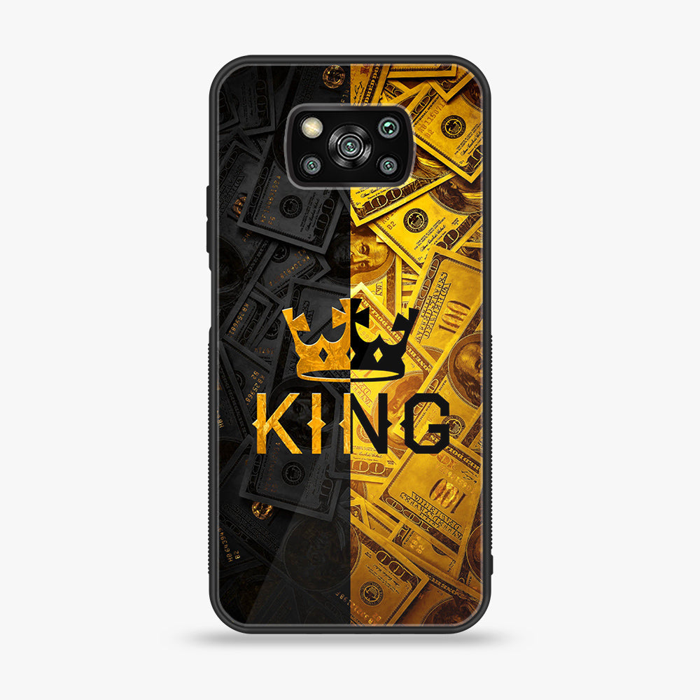 Xiaomi Poco X3 -  King Series V 2.0 Series - Premium Printed Glass soft Bumper shock Proof Case