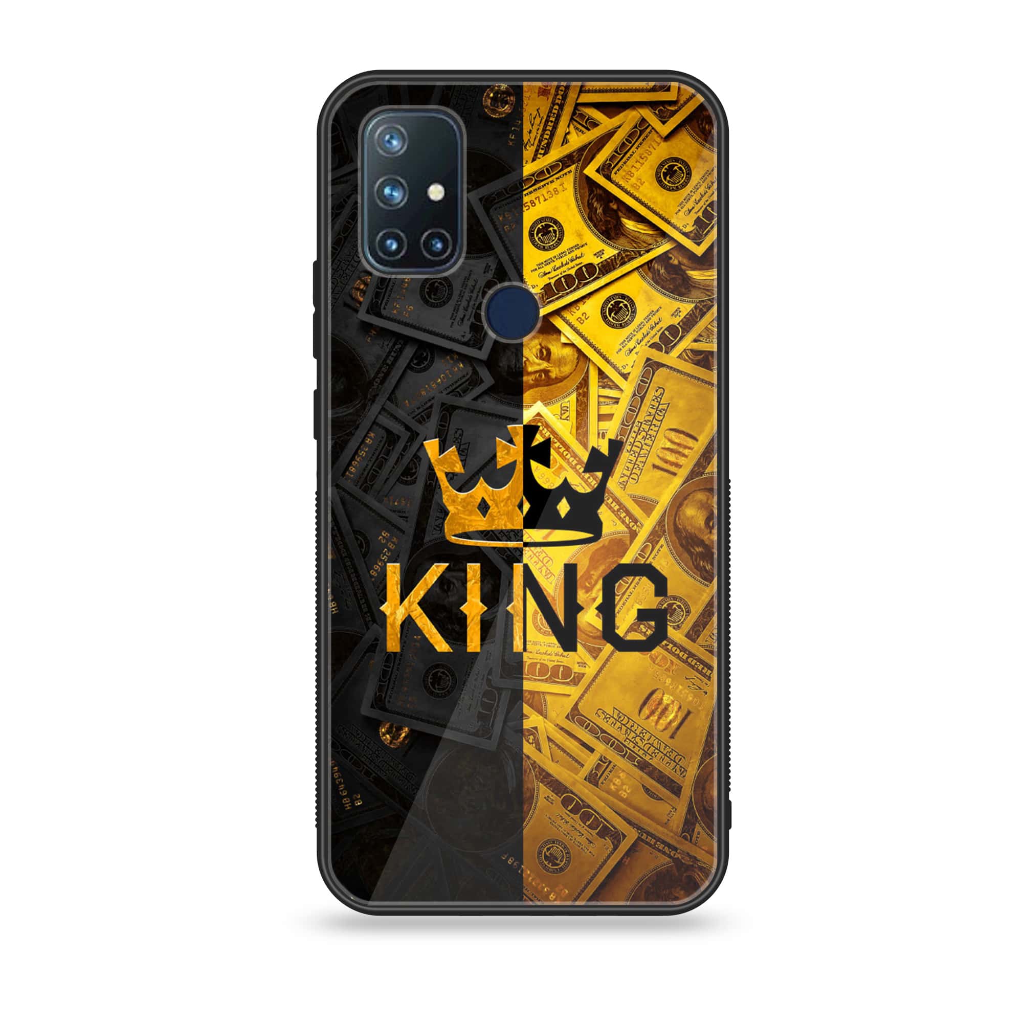 OnePlus Nord N10 -King Design 9 - Premium Metal Printed soft Bumper Shock Proof Case CS-22310