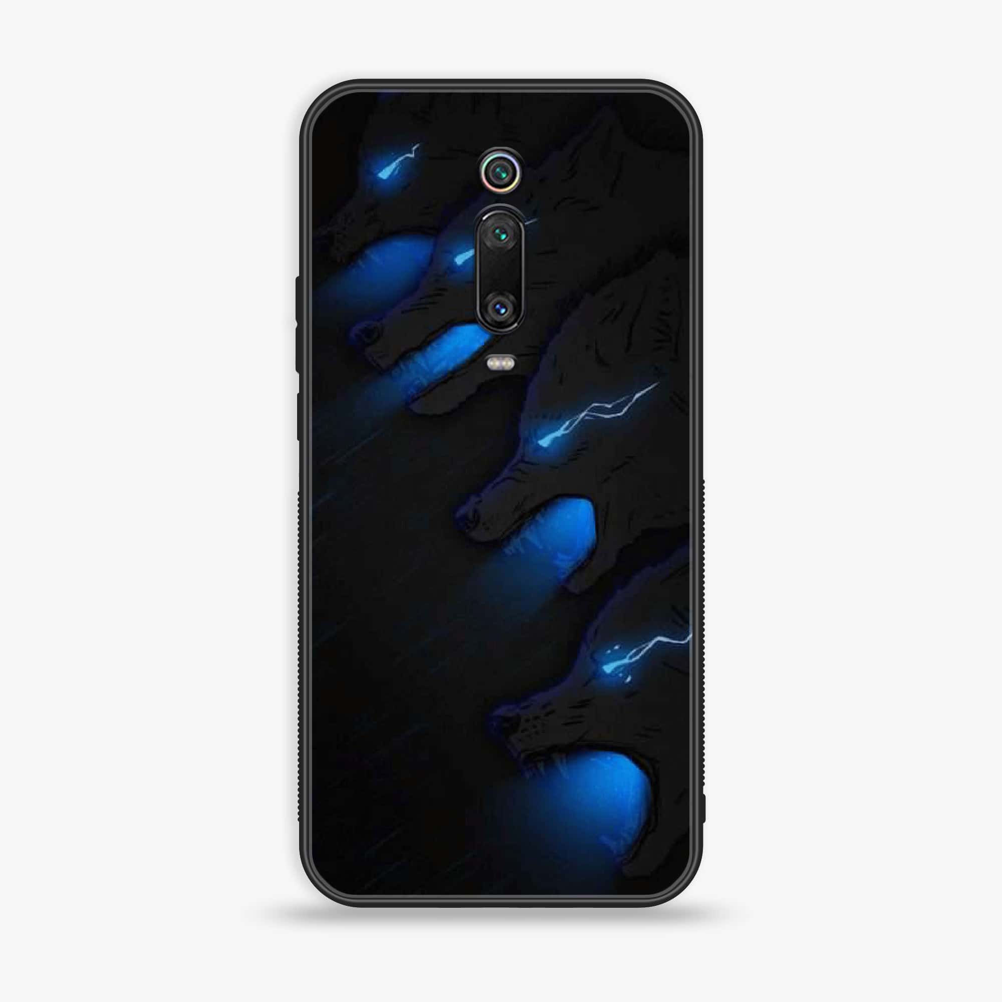 Xiaomi Mi 9T - Black Art Series - Premium Printed Glass soft Bumper shock Proof Case