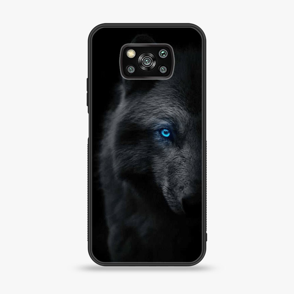 Xiaomi Poco X3 - Black Art Series - Premium Printed Glass soft Bumper shock Proof Case