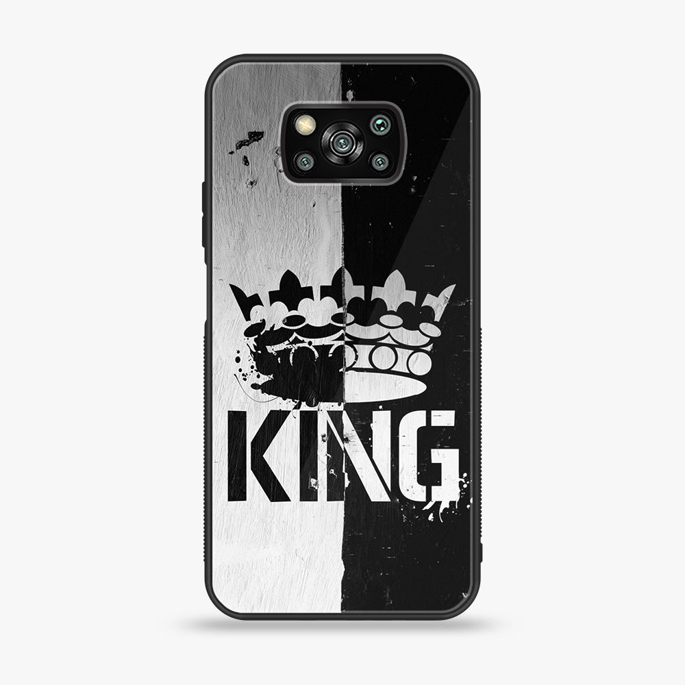 Xiaomi Poco X3 -  King Series V 2.0 Series - Premium Printed Glass soft Bumper shock Proof Case