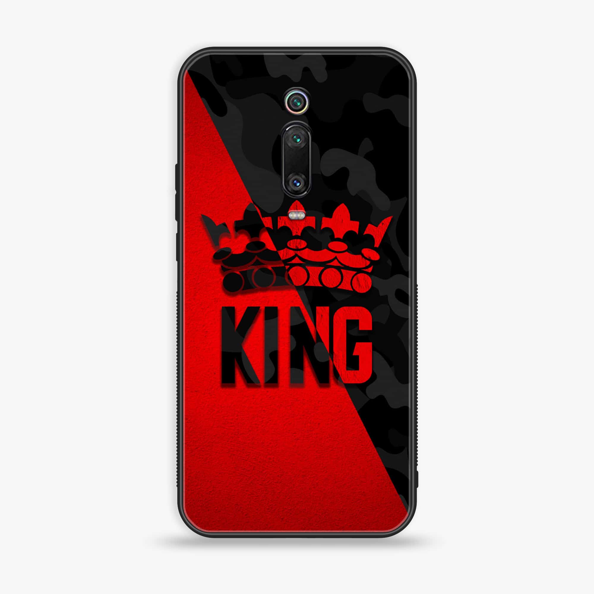 Xiaomi Mi 9T - King Series V2.0 - Premium Printed Glass soft Bumper shock Proof Case
