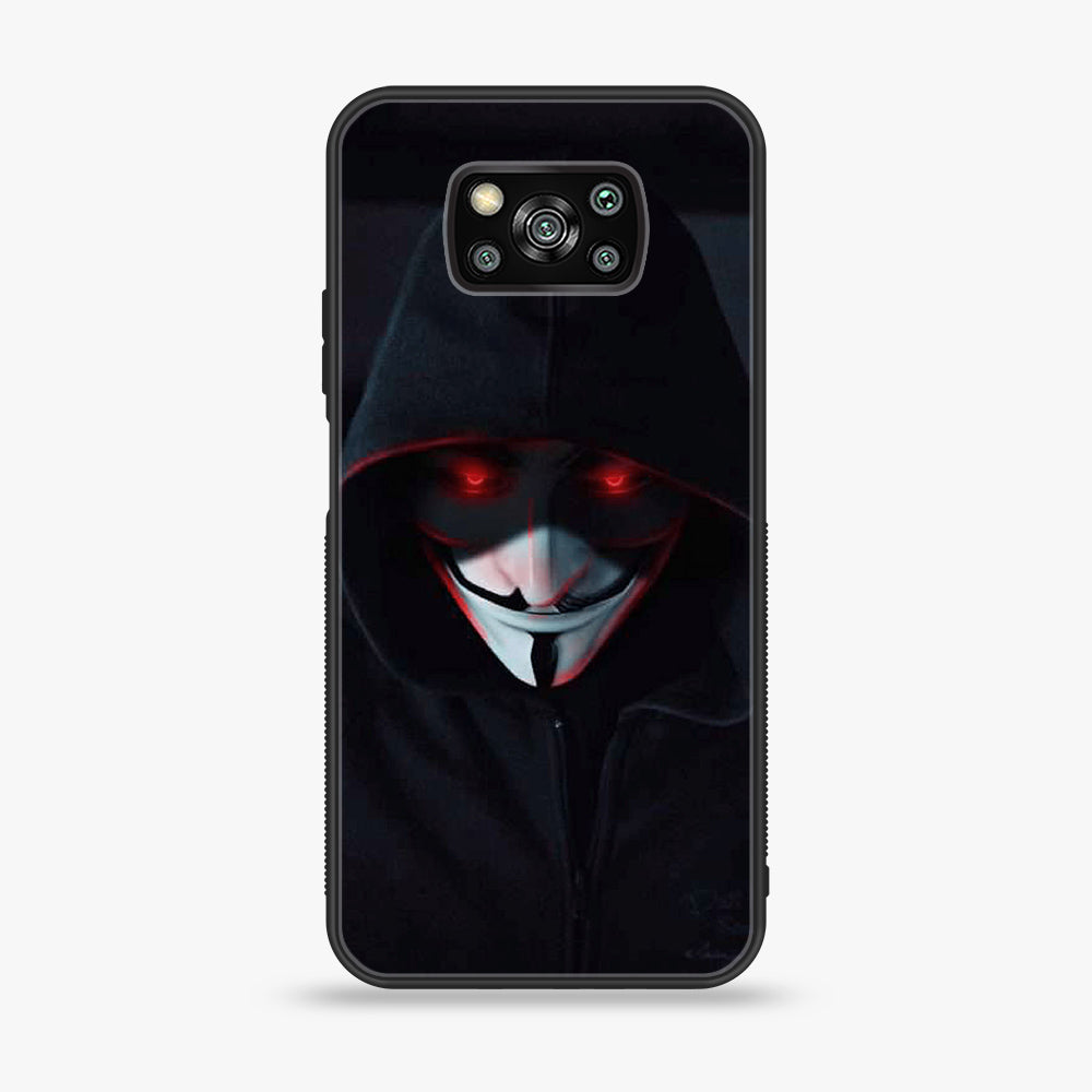 Xiaomi Poco X3 - Black Art Series - Premium Printed Glass soft Bumper shock Proof Case