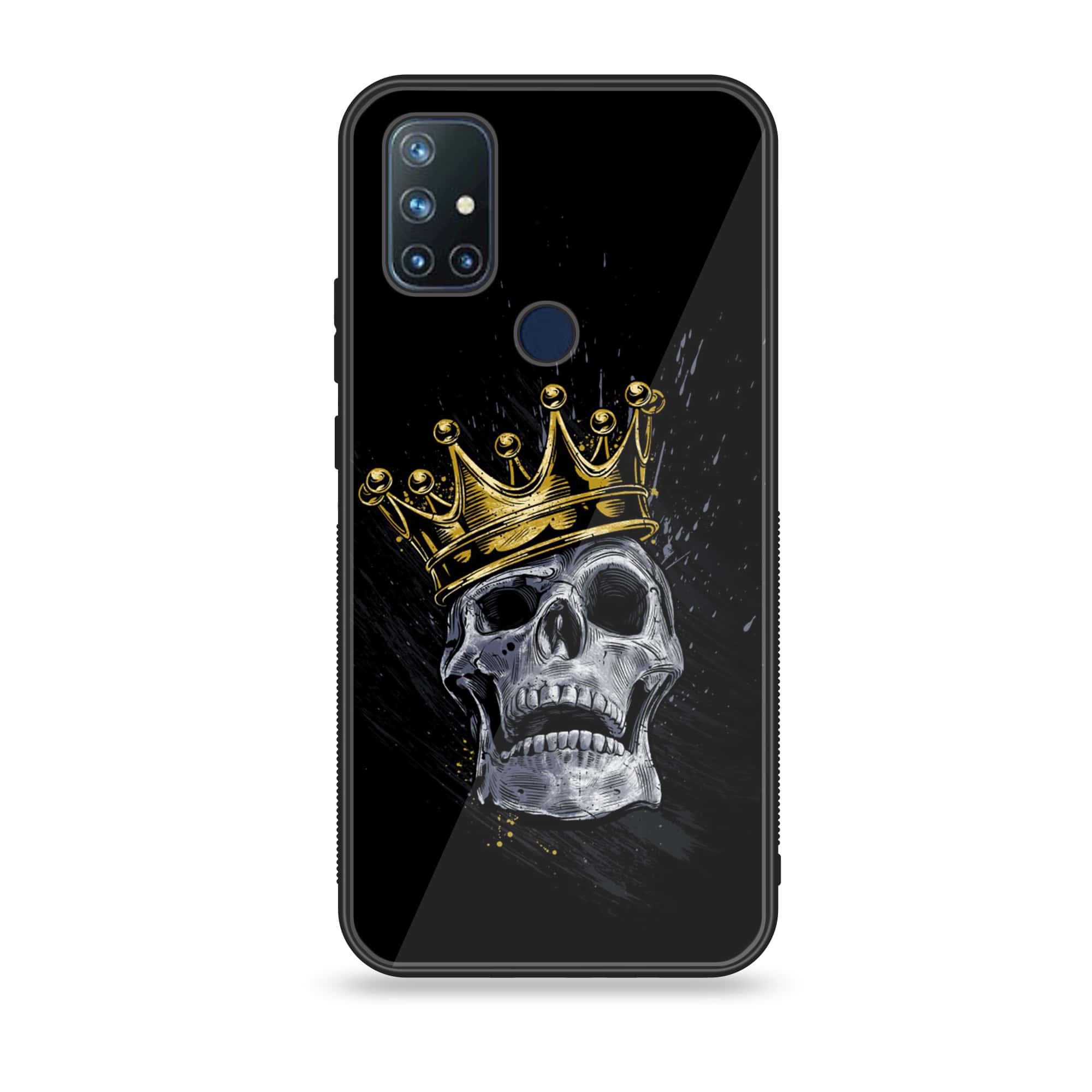 OnePlus Nord N10 -King Series - Premium Printed Glass soft Bumper shock Proof Case