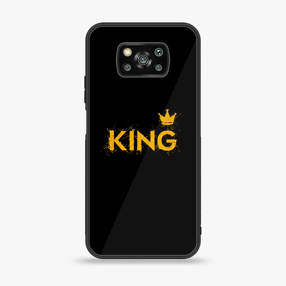 Xiaomi Poco X3 -  King Series V 2.0 Series - Premium Printed Glass soft Bumper shock Proof Case