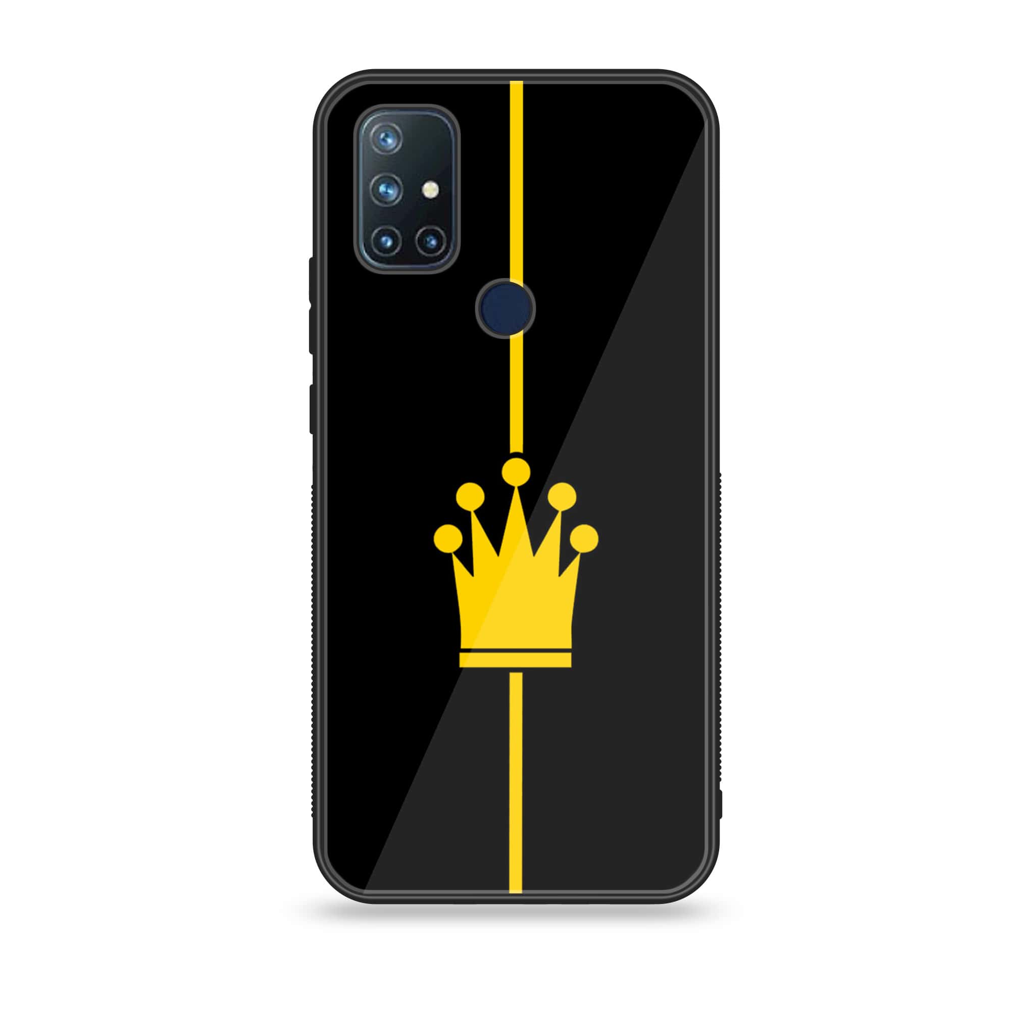 OnePlus Nord N10 -King Series - Premium Printed Glass soft Bumper shock Proof Case