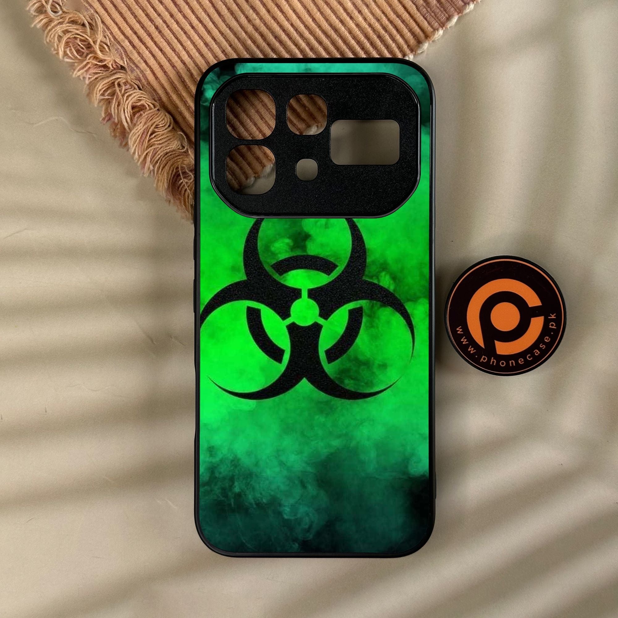 Infinix Note 60 Pro - Biohazard Design 7 - Premium Metal Printed Soft Bumper Shock Proof Case