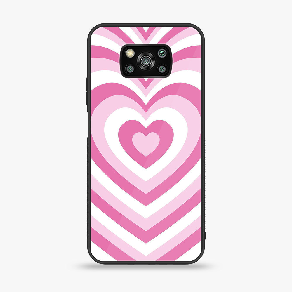 Xiaomi Poco X3 - Heart Beat Series - Premium Printed Glass soft Bumper shock Proof Case