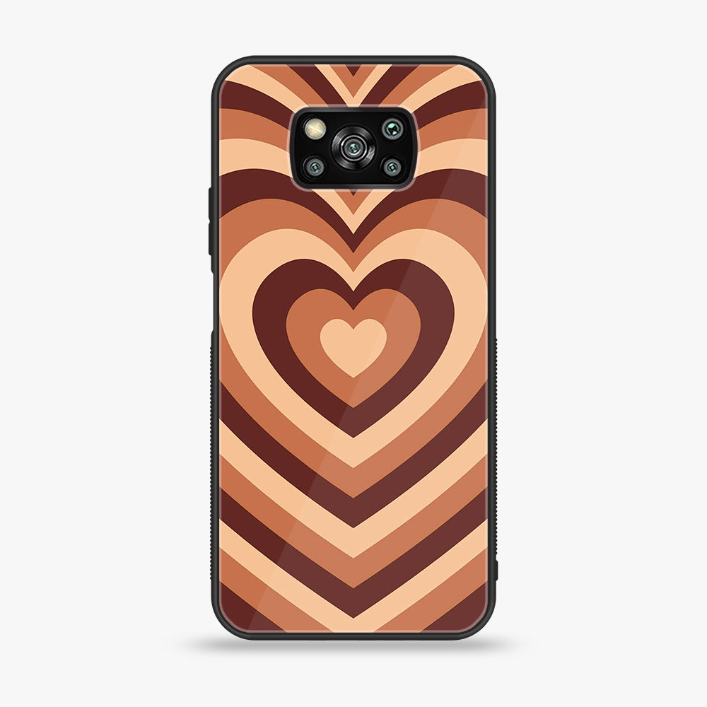 Xiaomi Poco X3 - Heart Beat Series - Premium Printed Glass soft Bumper shock Proof Case
