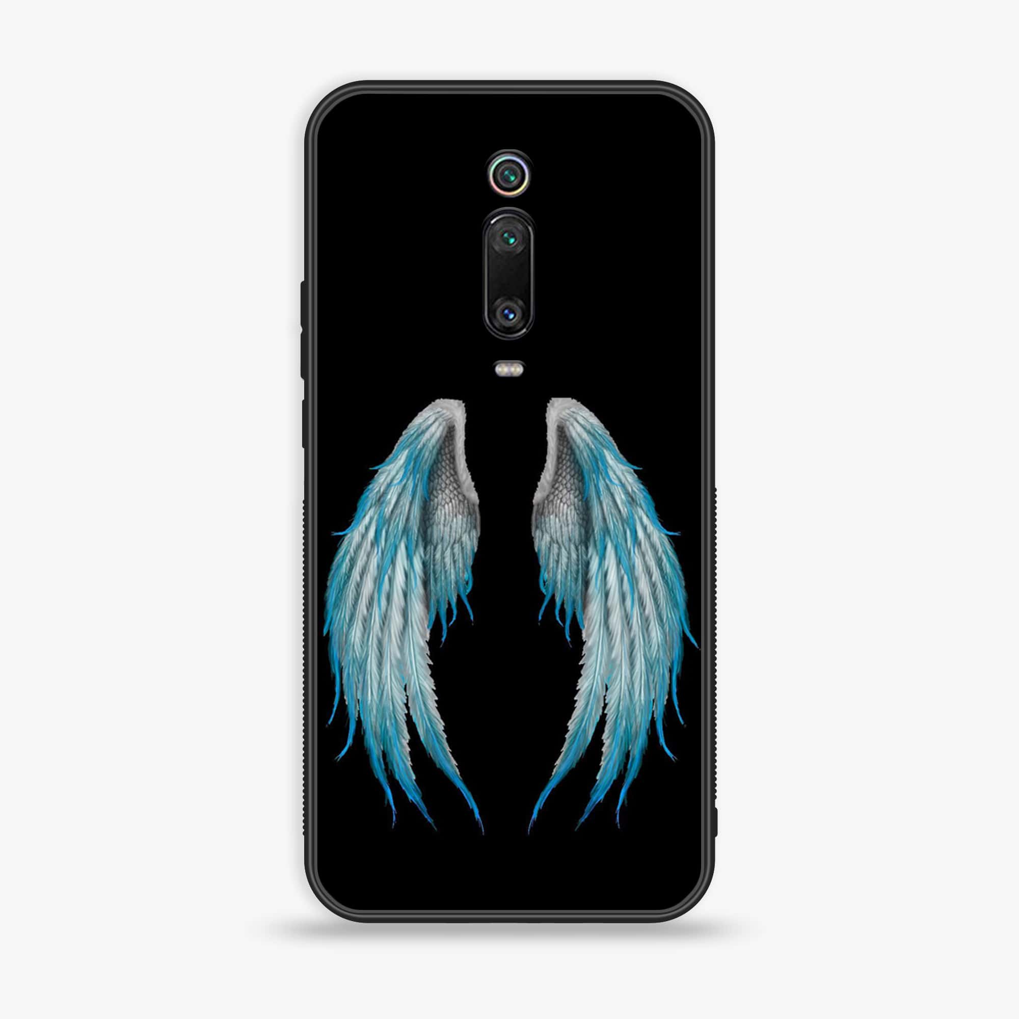 Xiaomi Mi 9T - Angel Wings Series - Premium Printed Glass soft Bumper shock Proof Case