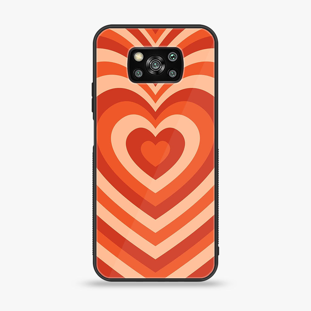Xiaomi Poco X3 - Heart Beat Series - Premium Printed Glass soft Bumper shock Proof Case