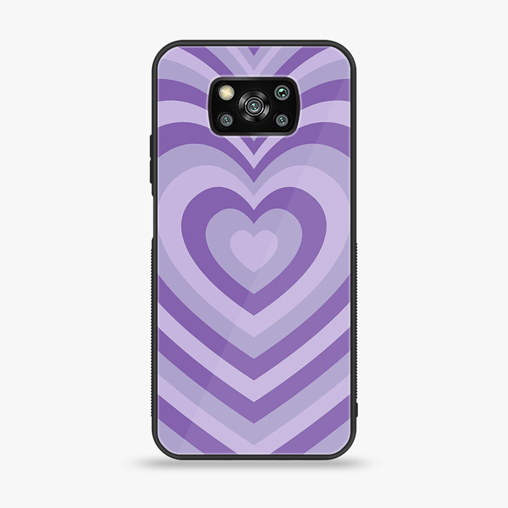 Xiaomi Poco X3 - Heart Beat Series - Premium Printed Glass soft Bumper shock Proof Case