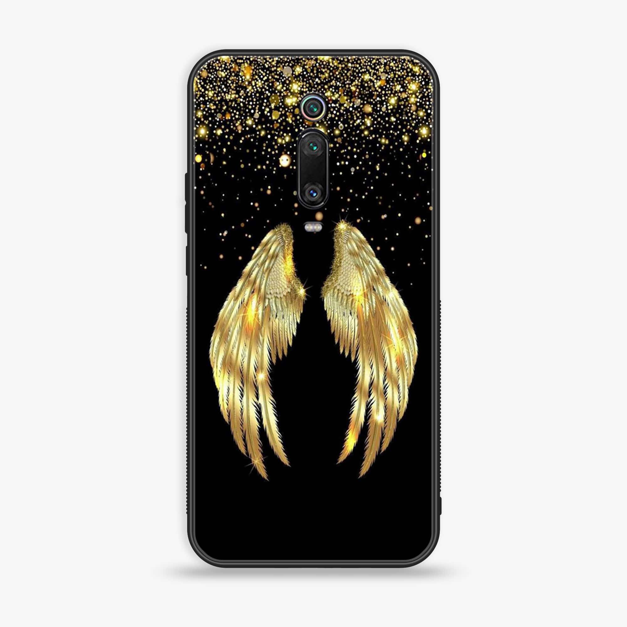 Xiaomi Mi 9T - Angel Wings Series - Premium Printed Glass soft Bumper shock Proof Case
