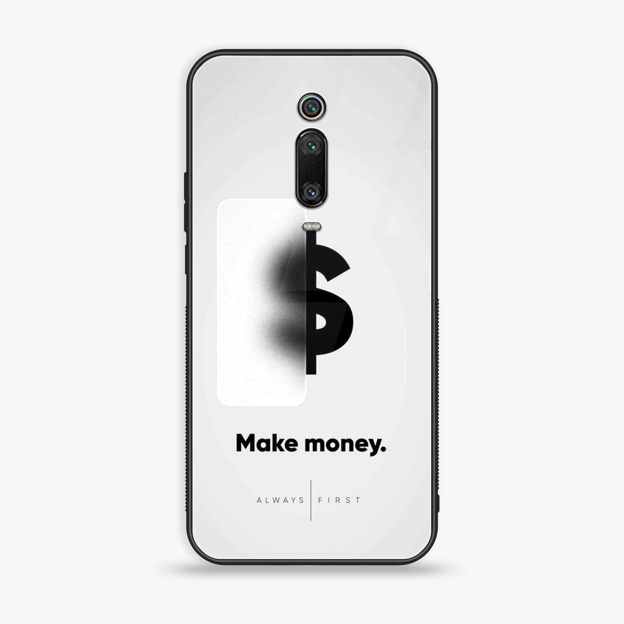 Xiaomi Mi 9T - Dollar Series - Premium Printed Glass soft Bumper shock Proof Case