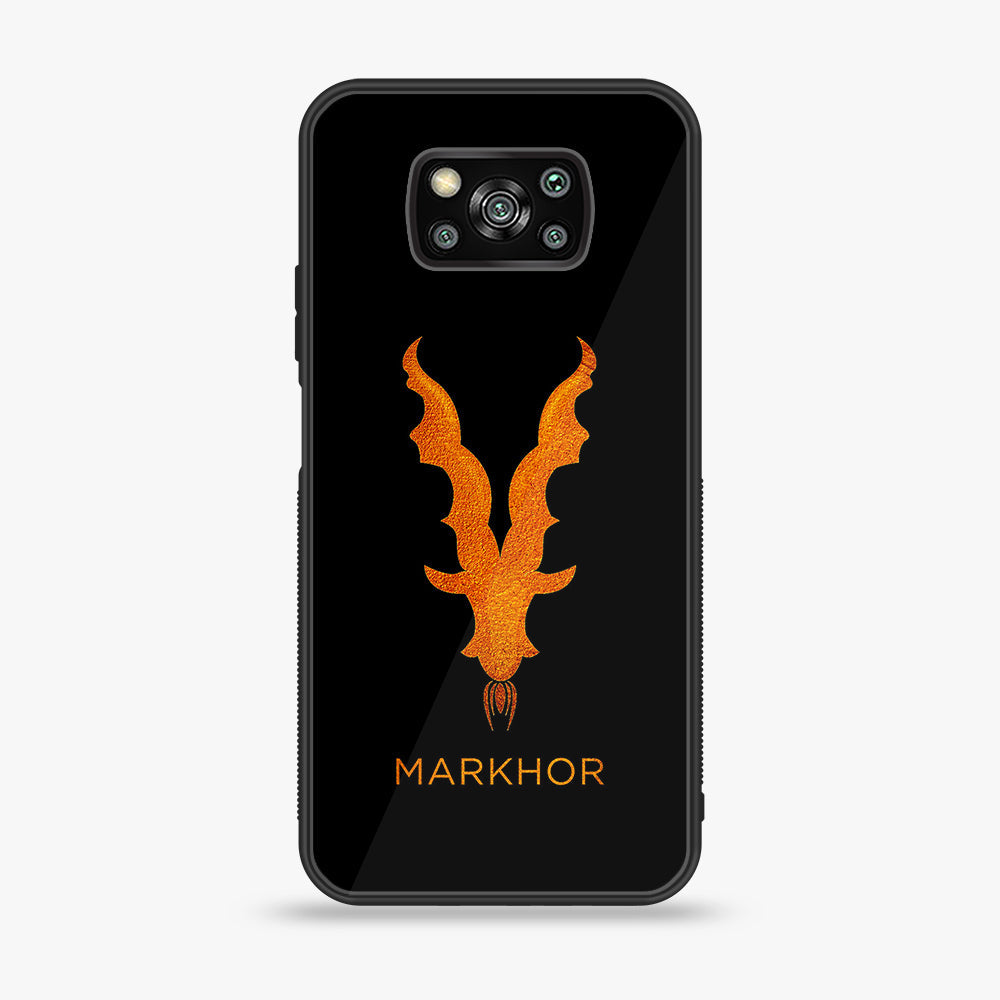 Xiaomi Poco X3 - Markhor  Series - Premium Printed Glass soft Bumper shock Proof Case