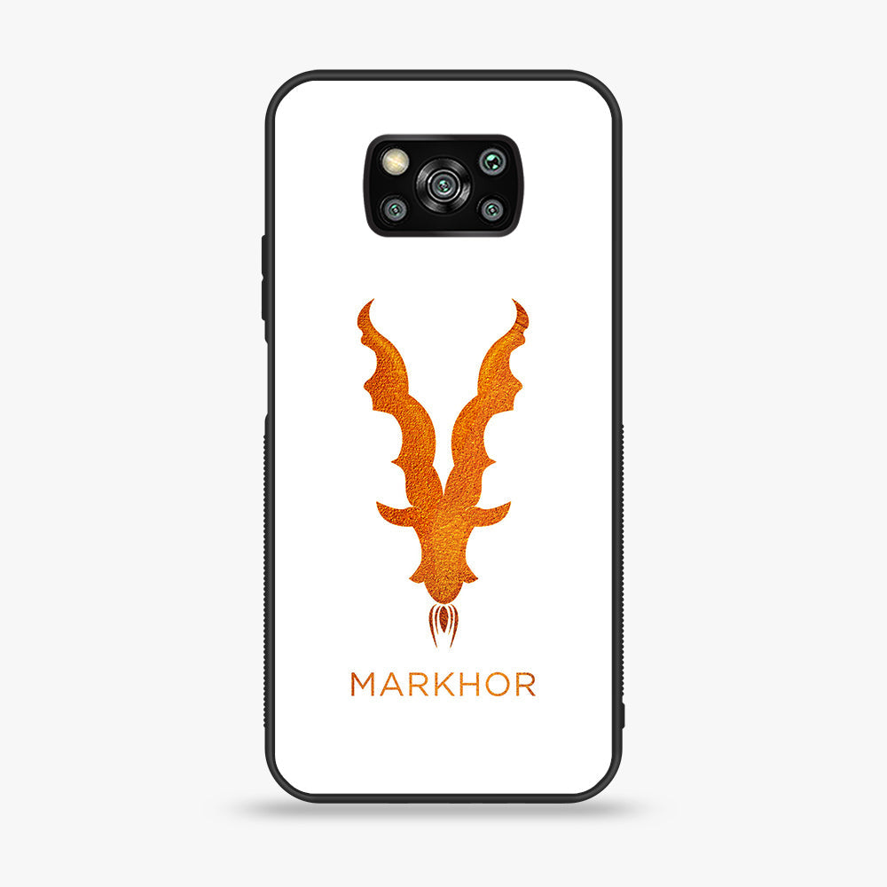 Xiaomi Poco X3 - Markhor  Series - Premium Printed Glass soft Bumper shock Proof Case