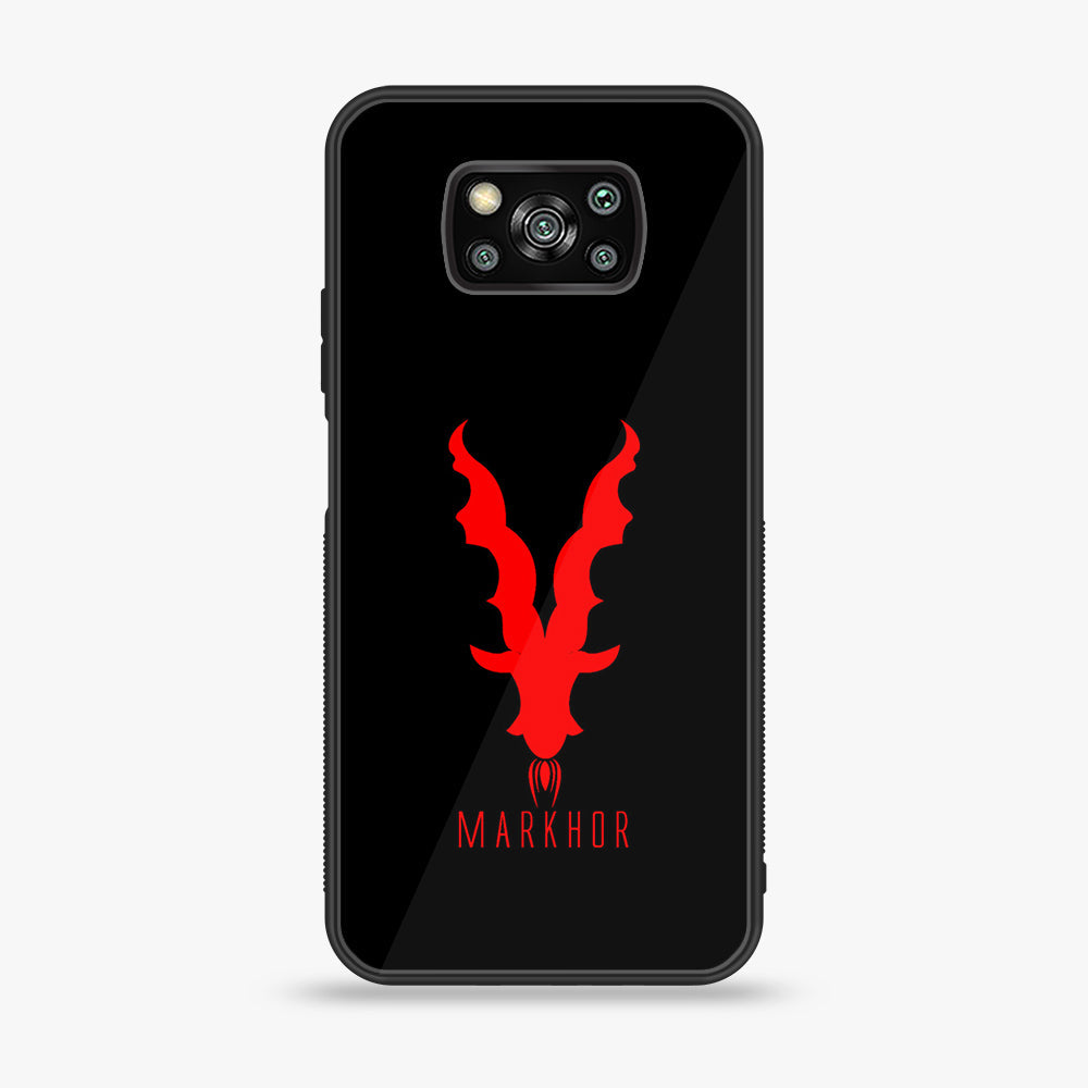 Xiaomi Poco X3 - Markhor  Series - Premium Printed Glass soft Bumper shock Proof Case