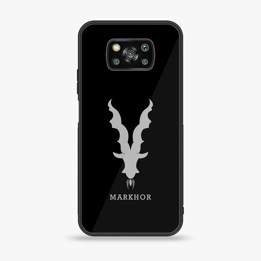 Xiaomi Poco X3 - Markhor  Series - Premium Printed Glass soft Bumper shock Proof Case