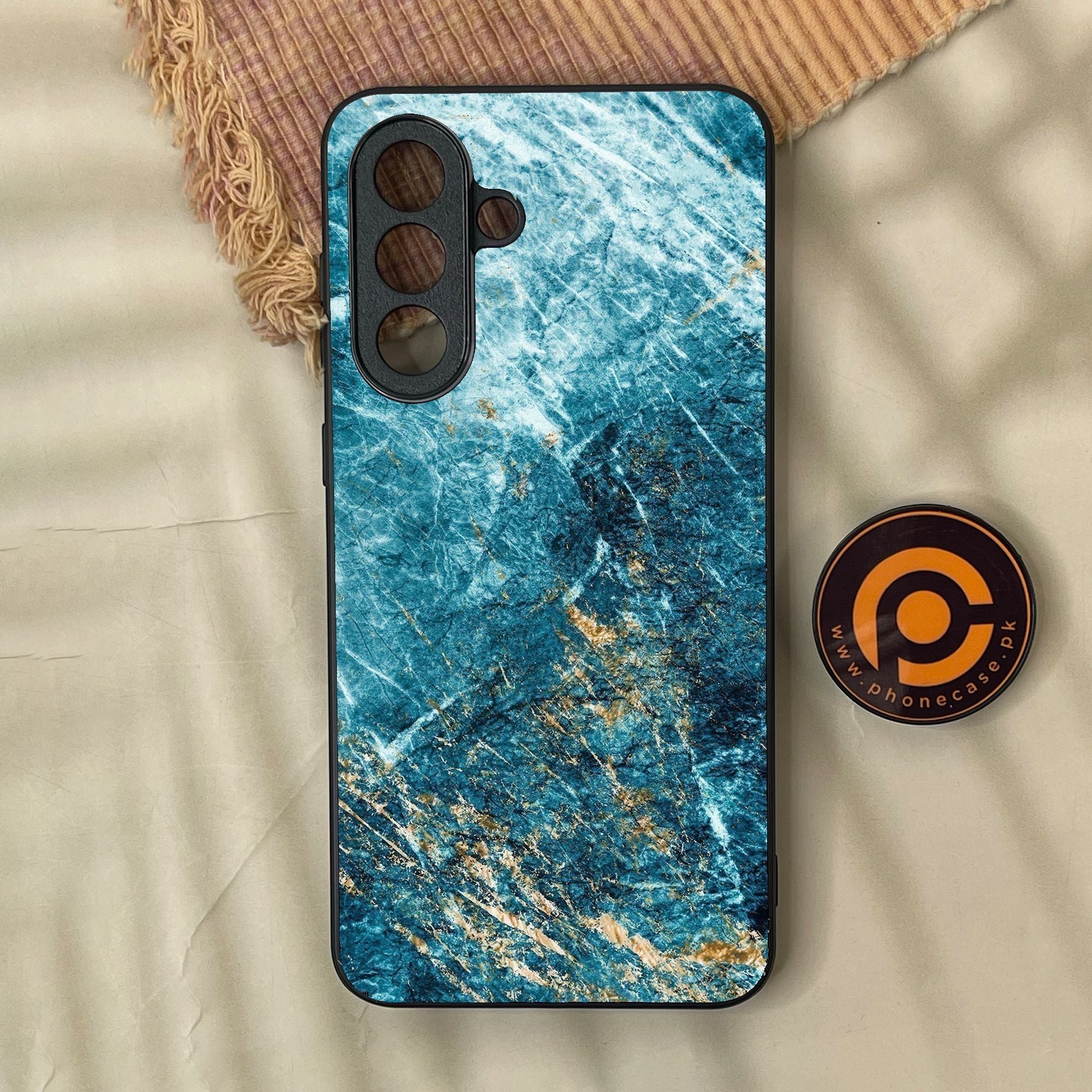 Samsung Galaxy A57 - Blue 2.0 Design 10 - Premium Metal Printed Soft Bumper Shock Proof Case