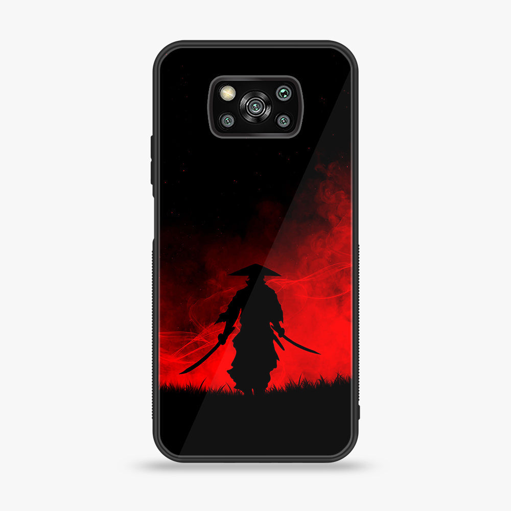 Xiaomi Poco X3 - Ninja Series - Premium Printed Glass soft Bumper shock Proof Case