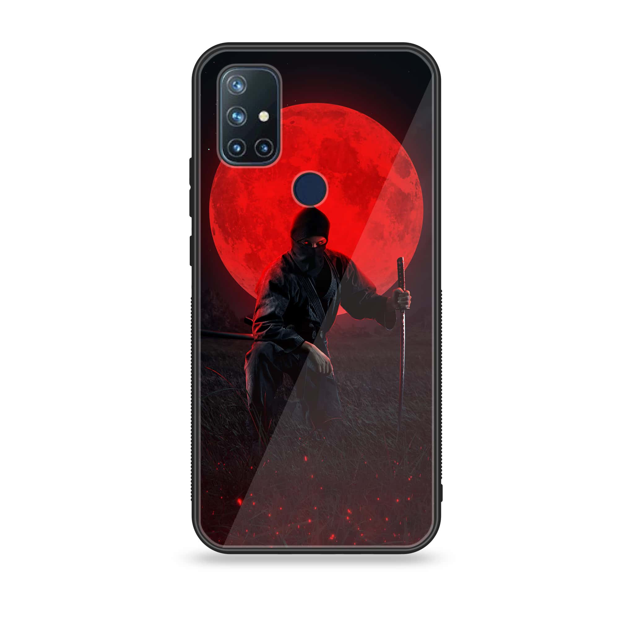 OnePlus Nord N10- Ninja Series - Premium Printed Glass soft Bumper shock Proof Case