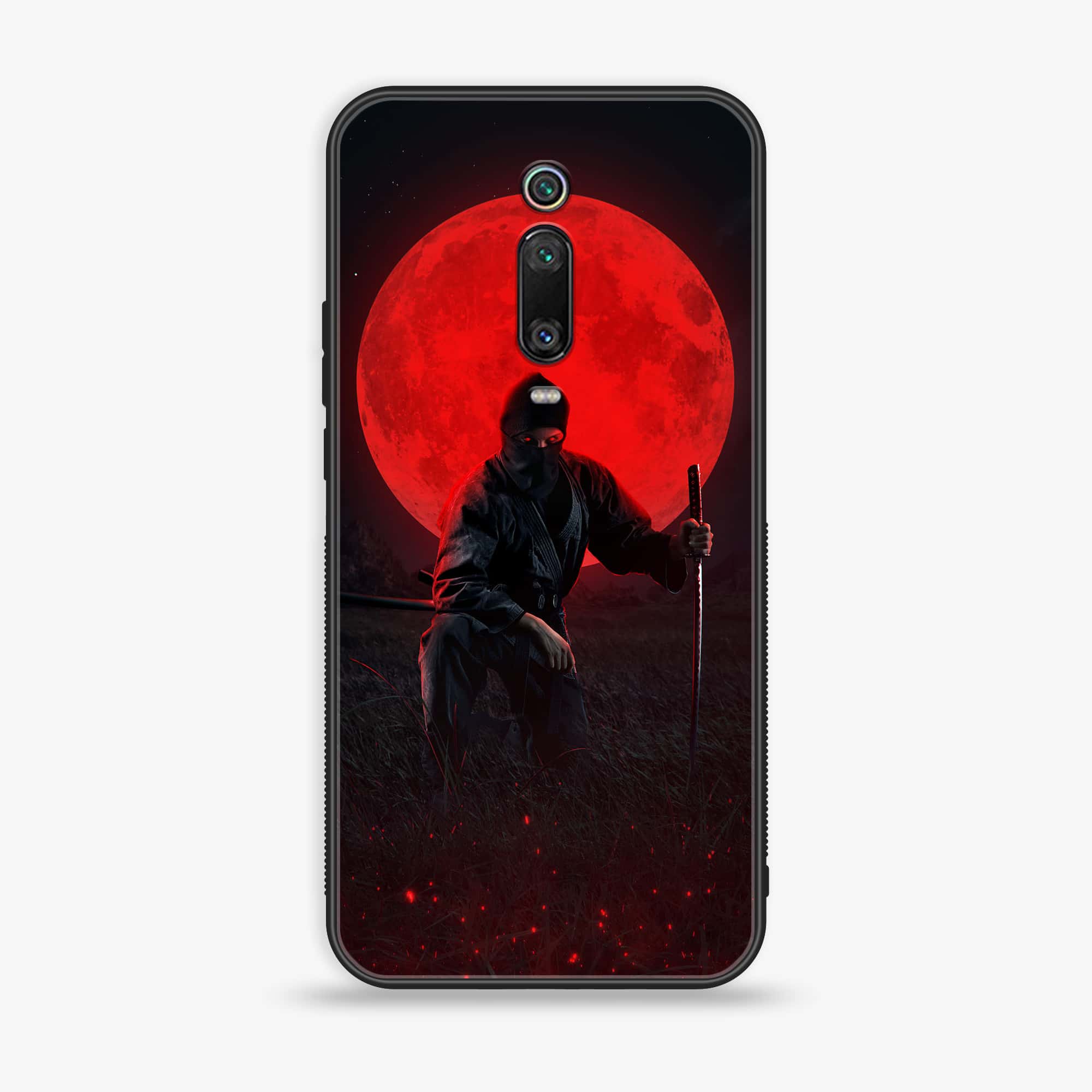 Xiaomi Mi 9T - Ninja Series - Premium Printed Glass soft Bumper shock Proof Case
