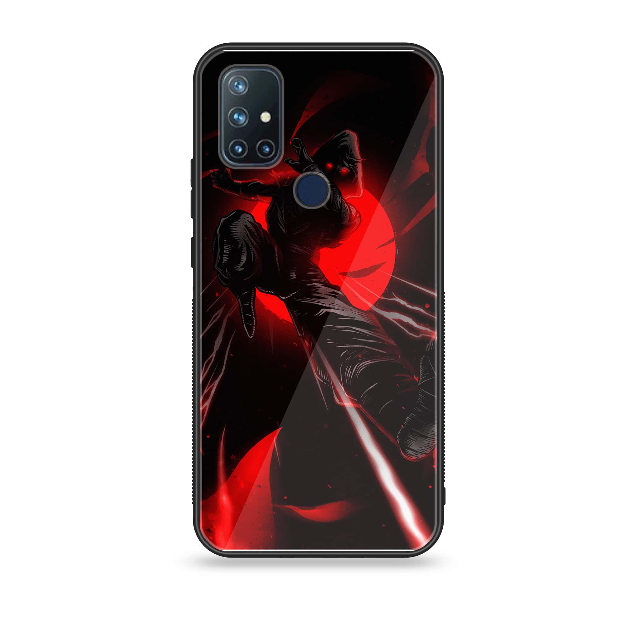 OnePlus Nord N10- Ninja Series - Premium Printed Glass soft Bumper shock Proof Case
