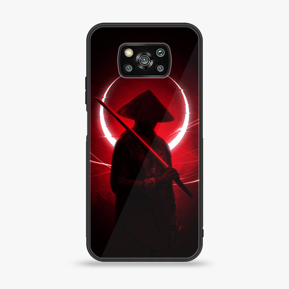 Xiaomi Poco X3 - Ninja Series - Premium Printed Glass soft Bumper shock Proof Case