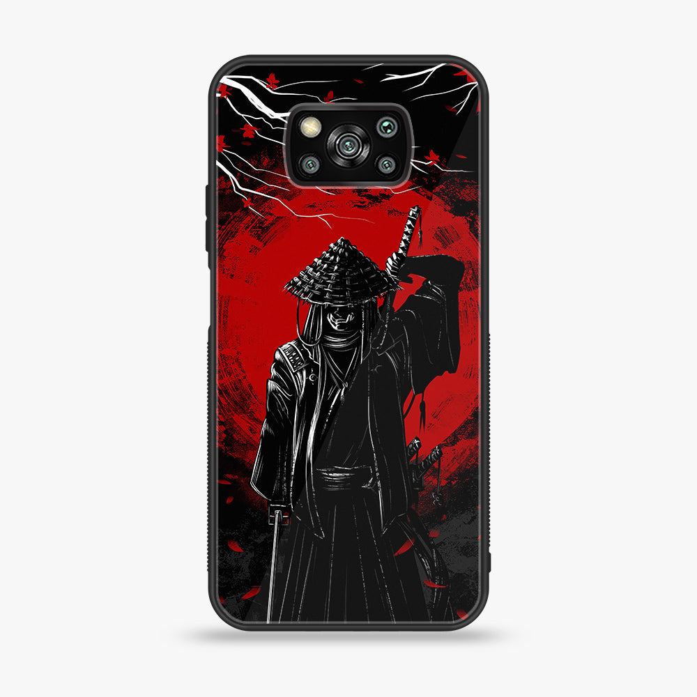 Xiaomi Poco X3 - Ninja Series - Premium Printed Glass soft Bumper shock Proof Case