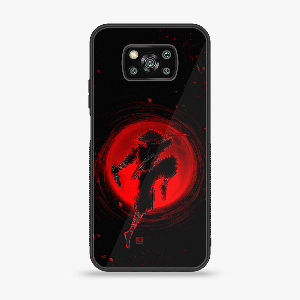 Xiaomi Poco X3 - Ninja Series - Premium Printed Glass soft Bumper shock Proof Case