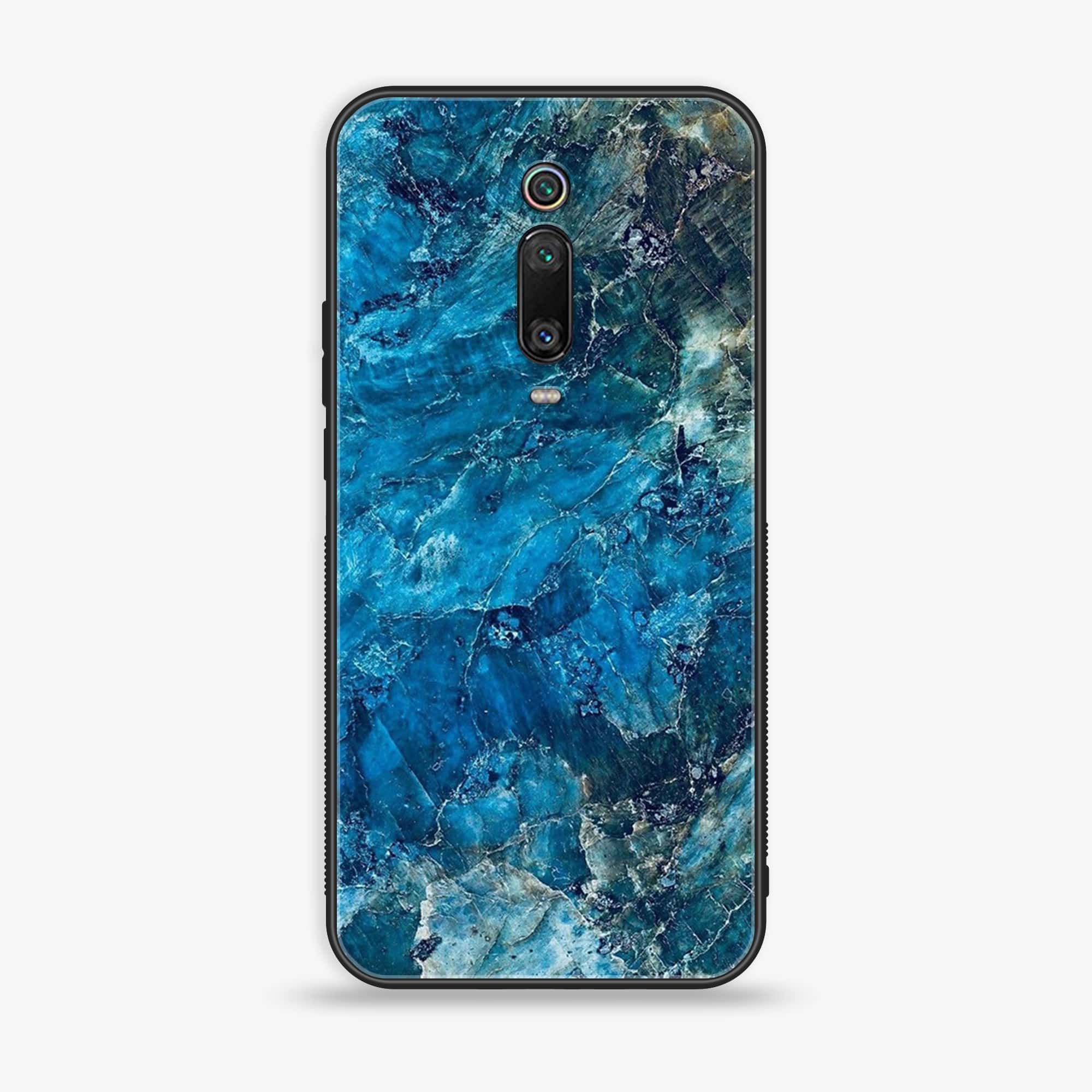 Xiaomi Mi 9T Pro - Blue Marble Series - Premium Printed Glass soft Bumper shock Proof Case