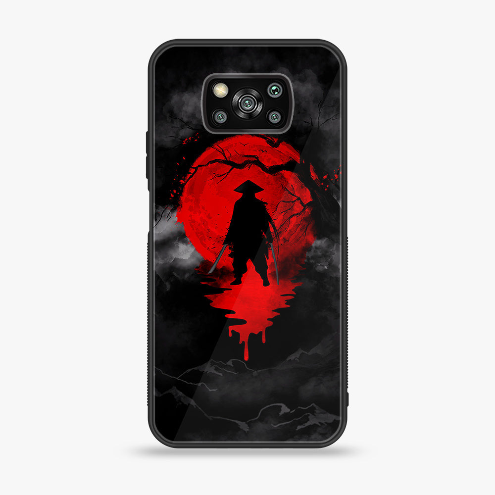 Xiaomi Poco X3 - Ninja Series - Premium Printed Glass soft Bumper shock Proof Case