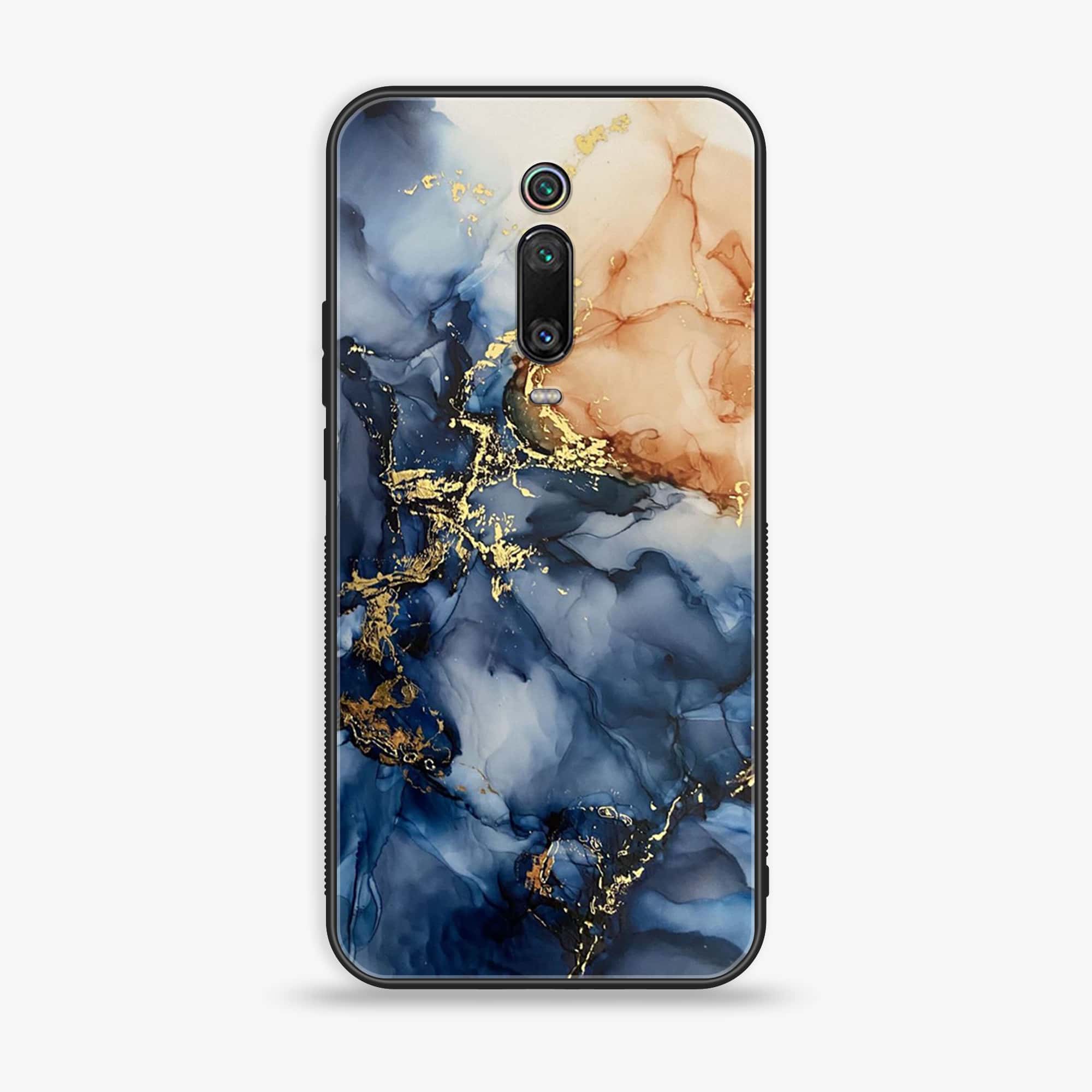 Xiaomi Mi 9T Pro - Blue Marble Series - Premium Printed Glass soft Bumper shock Proof Case