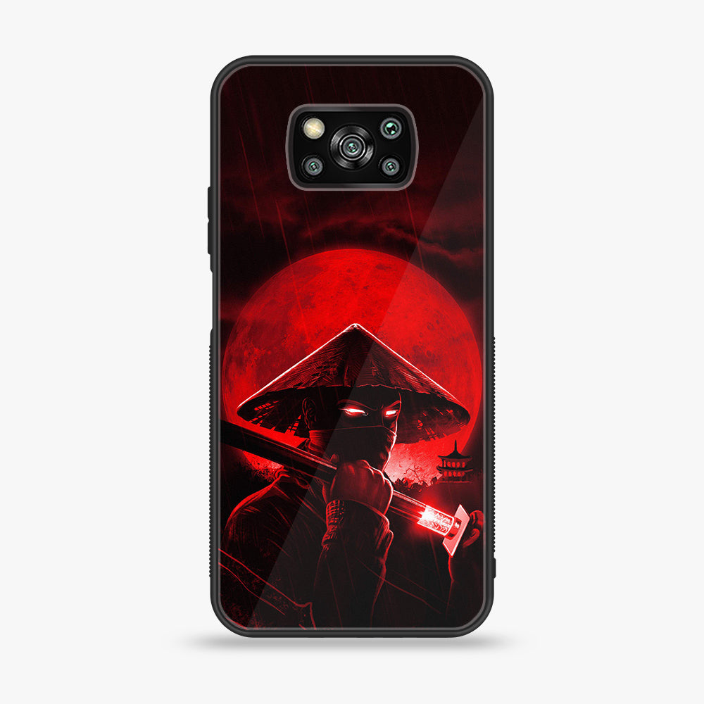 Xiaomi Poco X3 - Ninja Series - Premium Printed Glass soft Bumper shock Proof Case