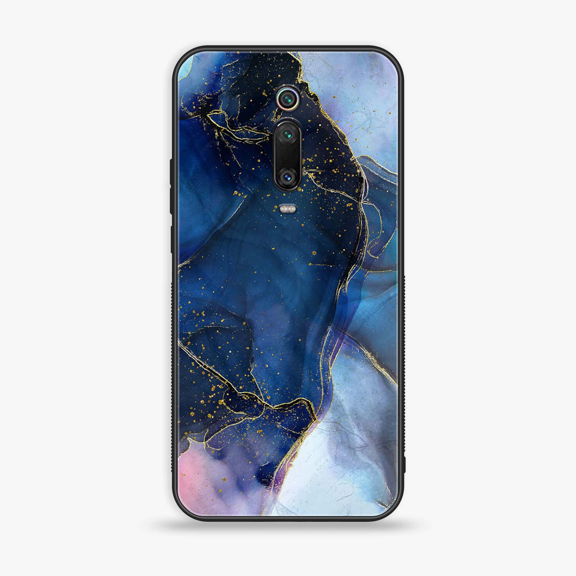 Xiaomi Mi 9T Pro - Blue Marble Series - Premium Printed Glass soft Bumper shock Proof Case