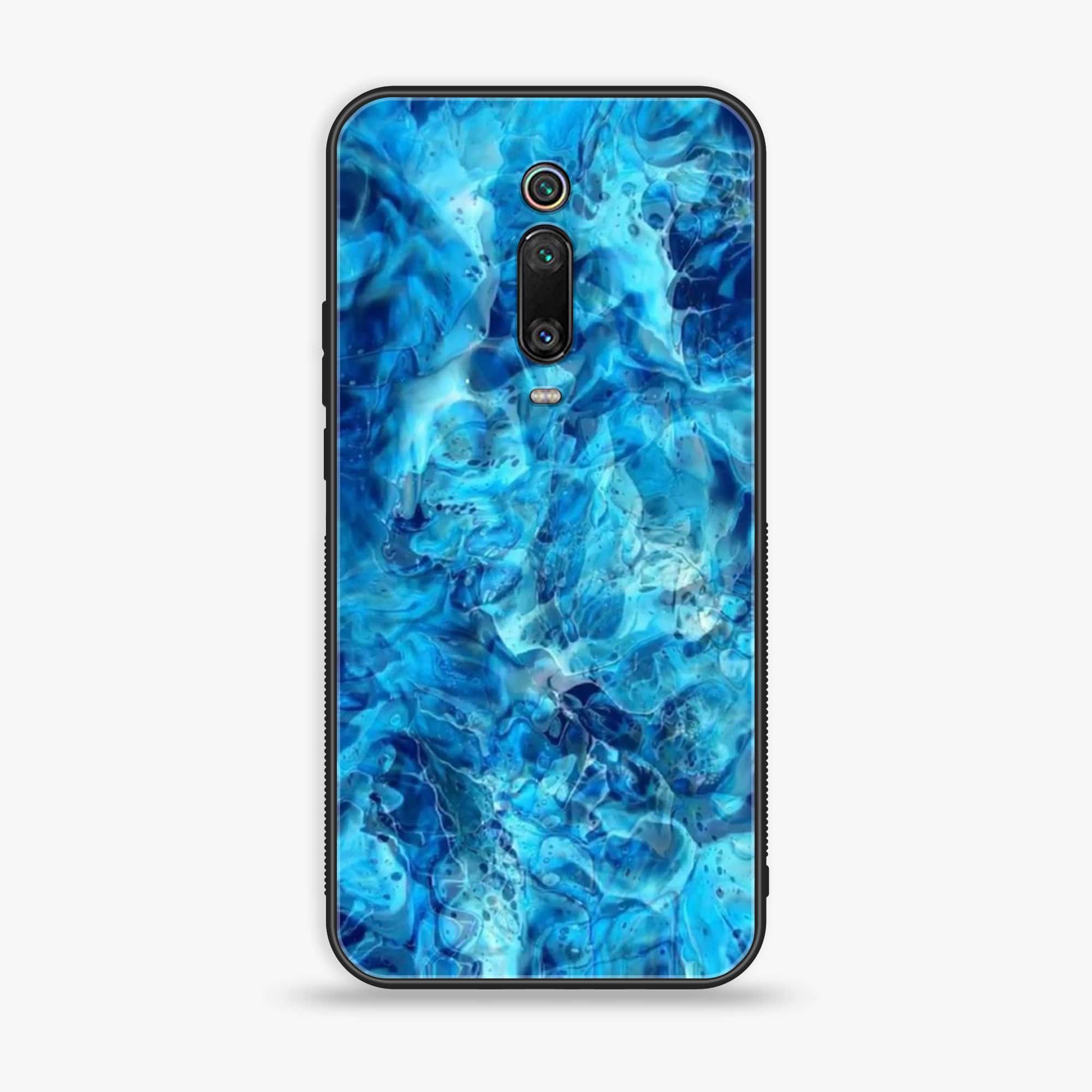 Xiaomi Mi 9T Pro - Blue Marble Series - Premium Printed Glass soft Bumper shock Proof Case