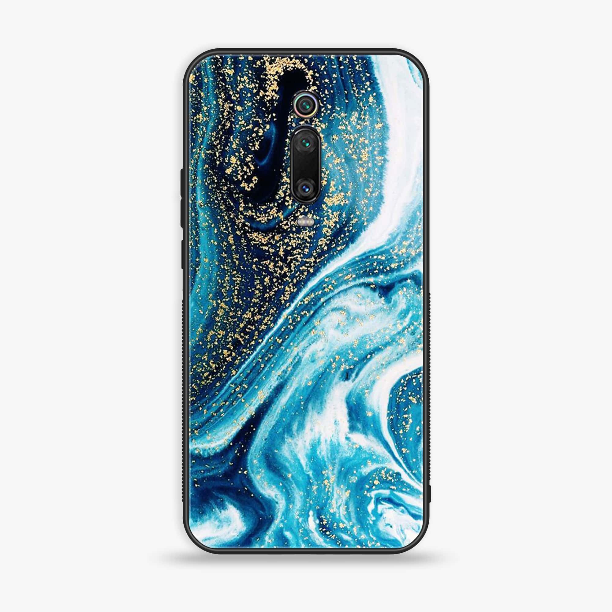 Xiaomi Mi 9T Pro - Blue Marble Series - Premium Printed Glass soft Bumper shock Proof Case