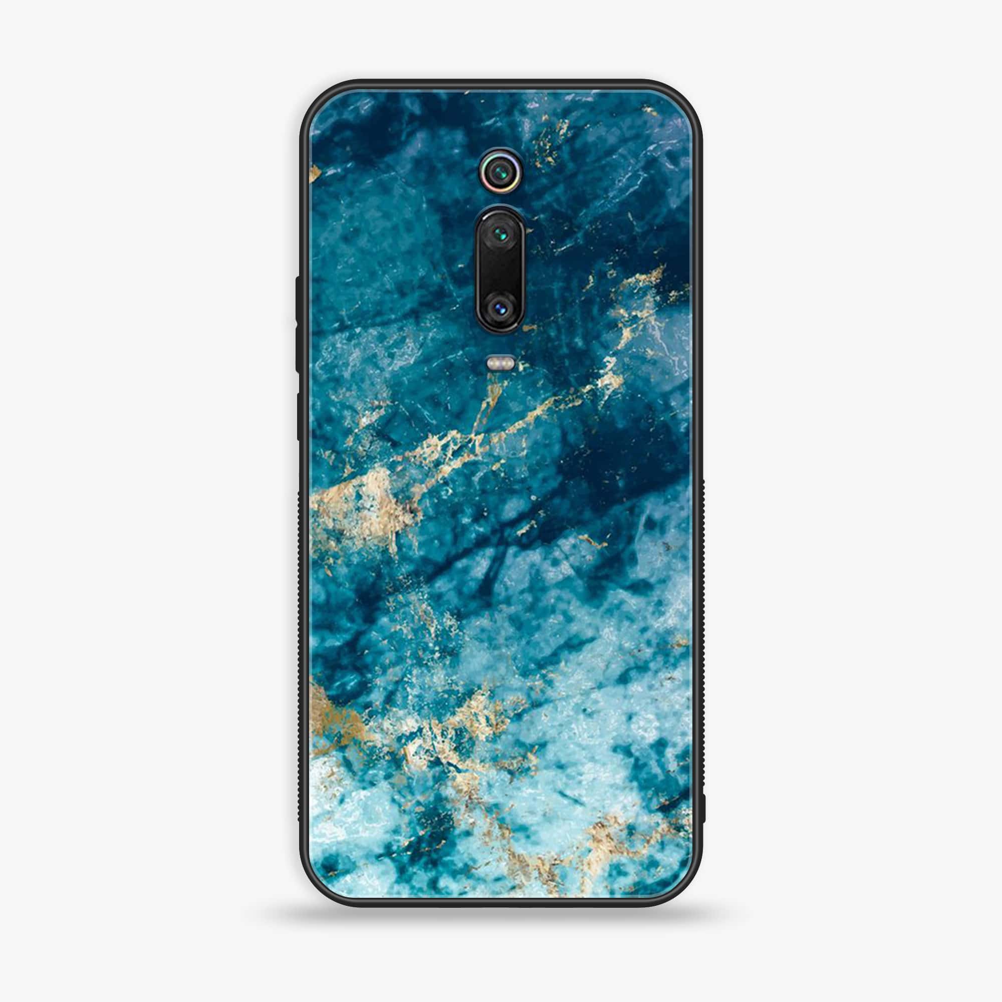 Xiaomi Mi 9T Pro - Blue Marble Series - Premium Printed Glass soft Bumper shock Proof Case